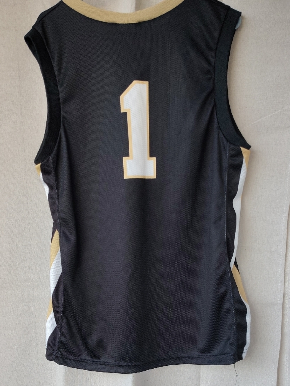 Wake Forest #1 Black & Gold Basketball Jersey - Picture 4 of 4